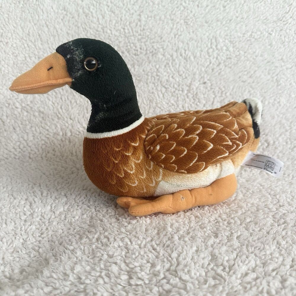 Fiesta Realistic Duck 9” Stuffed Animal Bird Plush